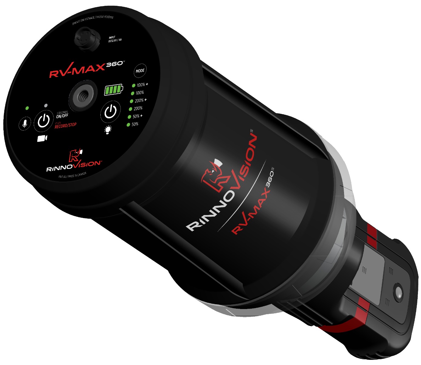 RV-MAX 360 tripod deployment with lighting activated