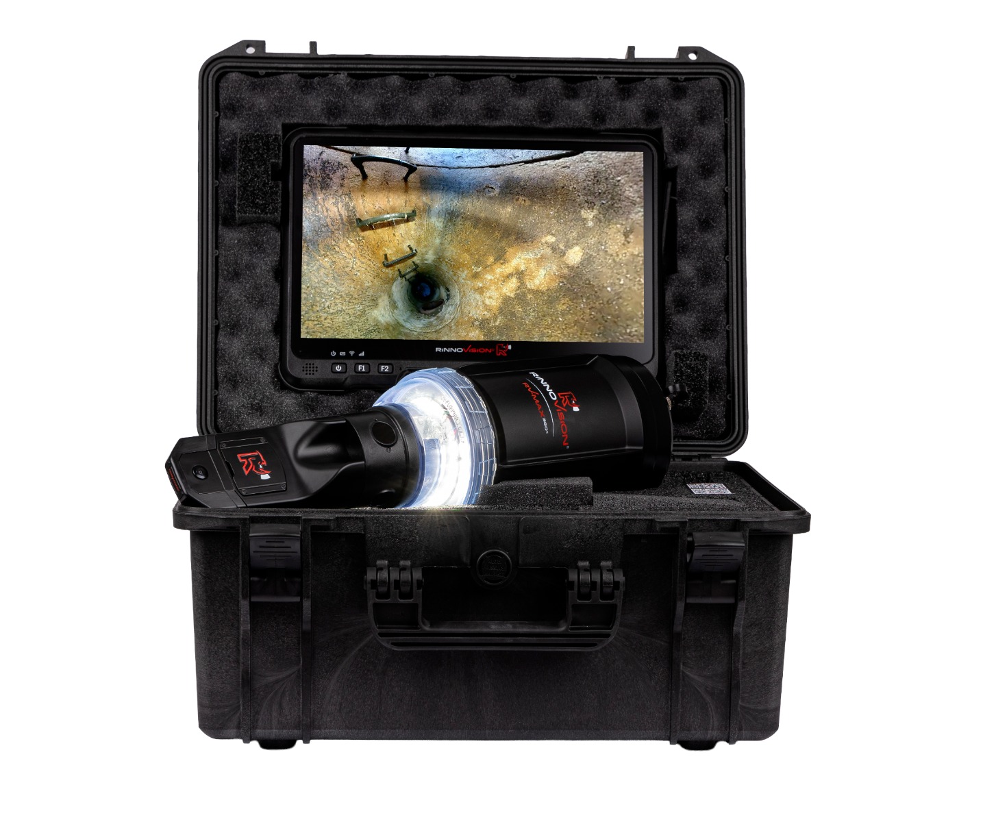 RV-MAX 360S inspection system in its protective case